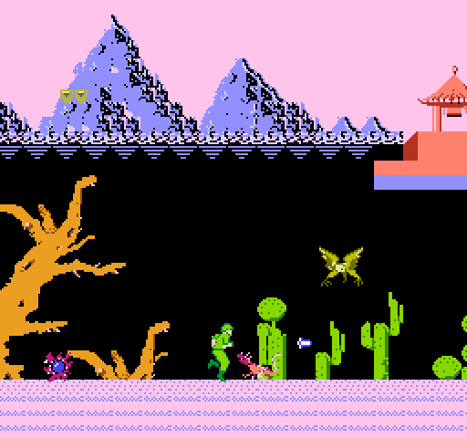 Silent Assault NES / Famicom Screenshot: Game demo.