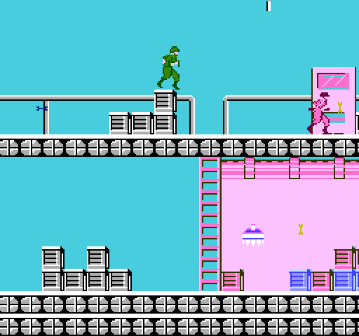 Silent Assault NES / Famicom Screenshot: Beginning round 2.