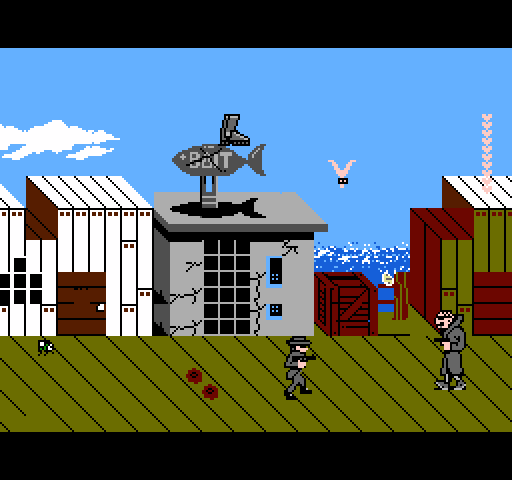 Raid 2020 NES / Famicom Screenshot: Another bad guy approaches!