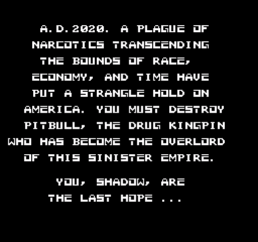 Raid 2020 NES / Famicom Screenshot: The story so far...