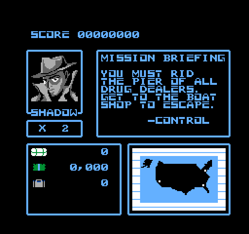 Raid 2020 NES / Famicom Screenshot: The first mission...