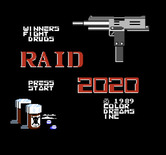Raid 2020 for NES / Famicom - Title screen.
