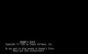 Granny's Place for IBM PC/Compatibles - Game start.