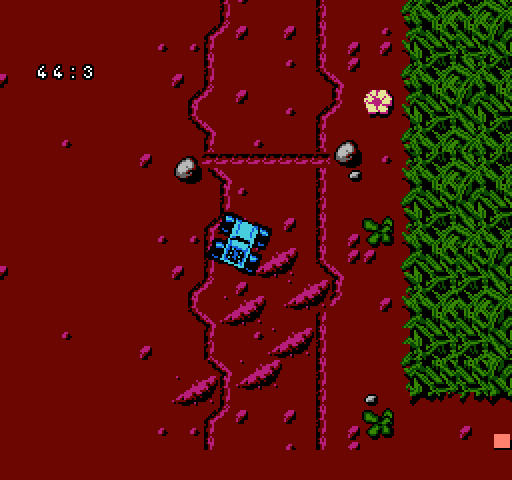 Micro Machines NES / Famicom Screenshot: Bonus race begins...