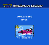 Micro Machines for NES / Famicom - Time for the qualifying race...
