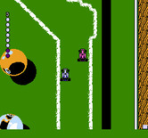 Micro Machines for NES / Famicom - A race on a pool table begins...