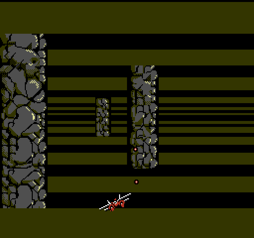 F-15 City War NES / Famicom Screenshot: Flying around more obstacles...
