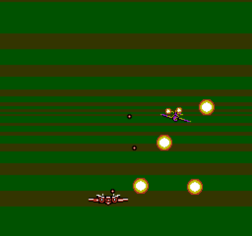 F-15 City War NES / Famicom Screenshot: These planes are quick and their shots are difficult to avoid...
