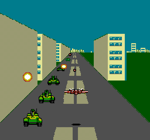 F-15 City War NES / Famicom Screenshot: More tanks...don't get shot!