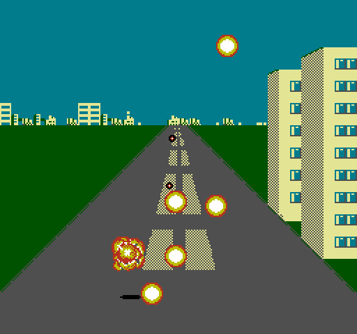 F-15 City War NES / Famicom Screenshot: I've been shot!