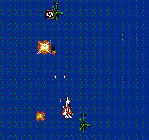 F-15 City War NES / Famicom Screenshot: Missiles, helicopters, and attack boats appear here...