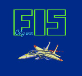 F-15 City War for NES / Famicom - Title screen.