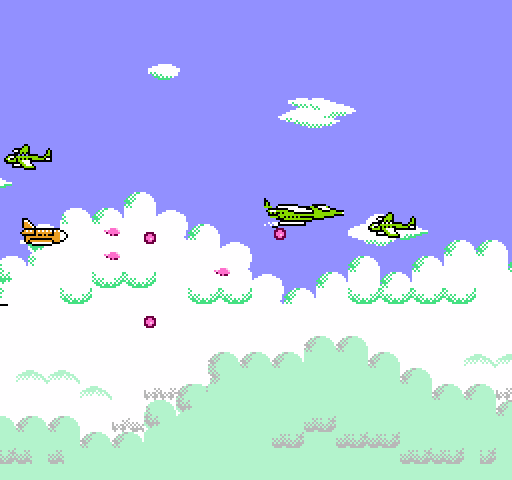 Double Strike NES / Famicom Screenshot: Those large planes are tougher to destroy...