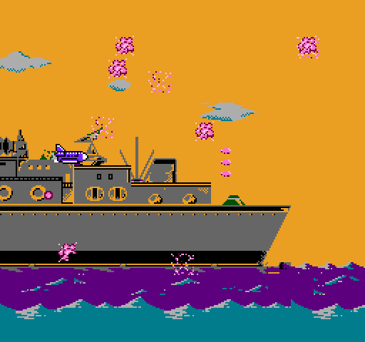 Double Strike NES / Famicom Screenshot: Target destroyed!