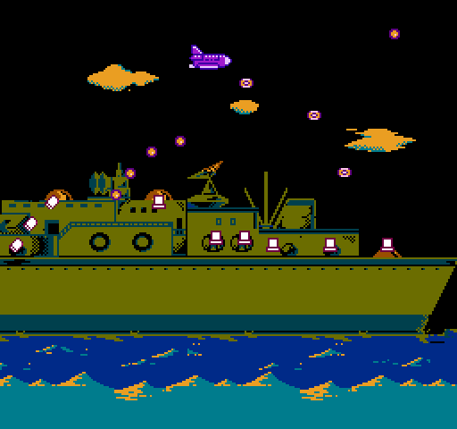 Double Strike NES / Famicom Screenshot: Once again, destroy the turrets to continue on.