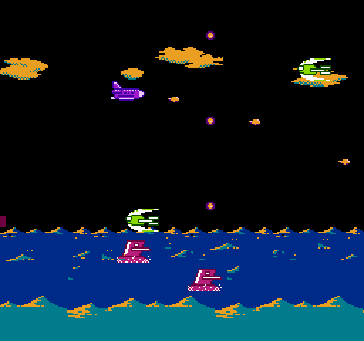 Double Strike NES / Famicom Screenshot: A new set of enemies appears...