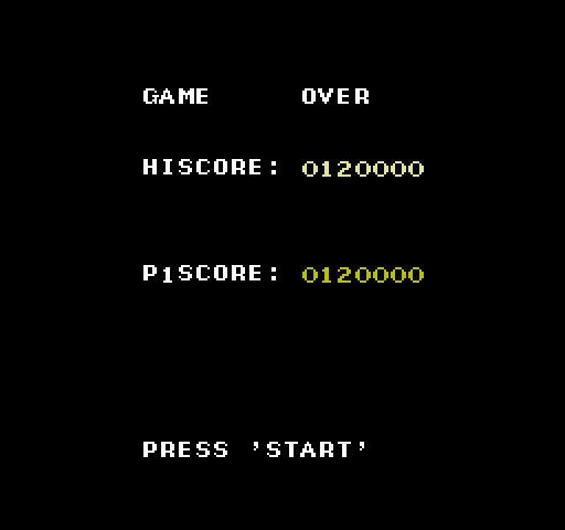 Double Strike NES / Famicom Screenshot: Game over.