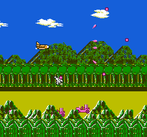 Double Strike NES / Famicom Screenshot: Enemies are quick on this level!