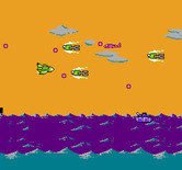 Double Strike for NES / Famicom - Flying over the water again, with a new attack force after me!