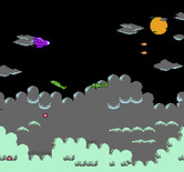 Double Strike for NES / Famicom - Those green planes are quick, look out!