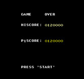 Double Strike for NES / Famicom - Game over.