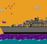 Double Strike for NES / Famicom - Attack on another large ship...