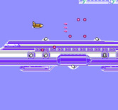 Double Strike for NES / Famicom - The end of level bosses are large and take up more than one screen.