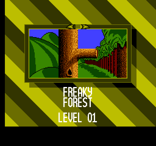 Big Nose Freaks Out NES / Famicom Screenshot: Entering level 1, the Freaky Forest!