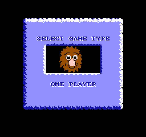 Big Nose Freaks Out NES / Famicom Screenshot: Select one or two player game.
