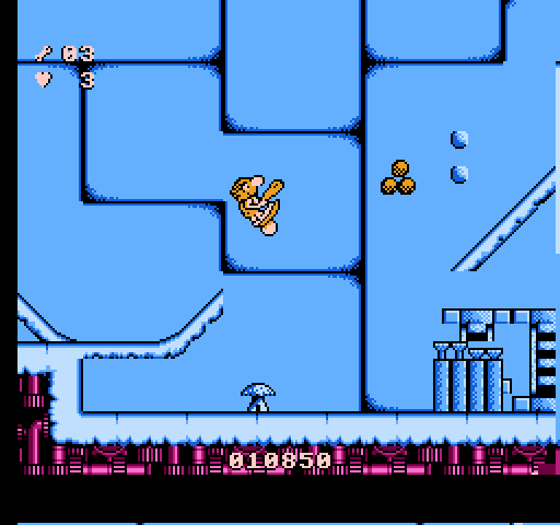 Big Nose Freaks Out NES / Famicom Screenshot: Jumping over a gap...
