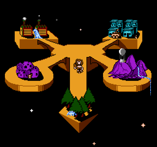 Big Nose Freaks Out NES / Famicom Screenshot: The world map.