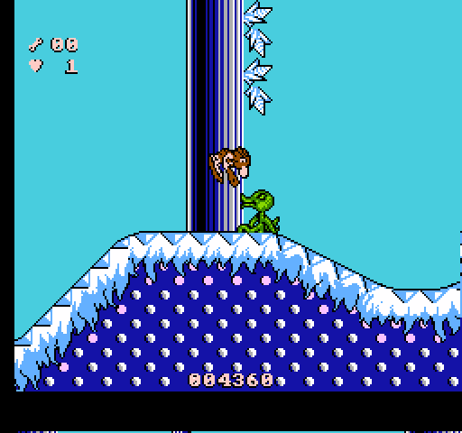 Big Nose Freaks Out NES / Famicom Screenshot: Oh no, a creature got me!