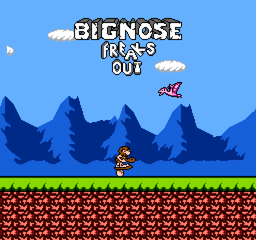 Big Nose Freaks Out NES / Famicom Screenshot: Title screen.