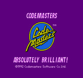 Big Nose Freaks Out for NES / Famicom - Code Masters logo screen.