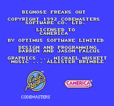 Big Nose Freaks Out for NES / Famicom - Credits screen.