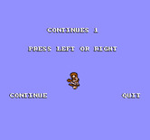 Big Nose Freaks Out for NES / Famicom - Continue or quit?