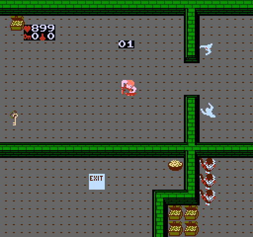 Gauntlet NES / Famicom Screenshot: Game start.
