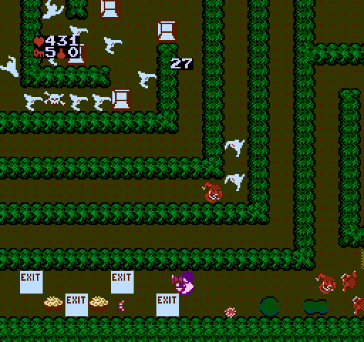 Gauntlet NES / Famicom Screenshot: Which exit should I take?