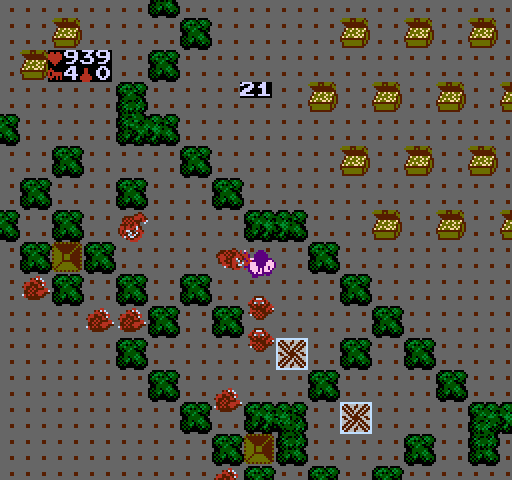 Gauntlet NES / Famicom Screenshot: The transporter tiles instantly move you to another location...