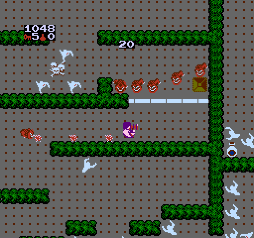 Gauntlet NES / Famicom Screenshot: I'll need to use one of my keys to continue through this door...