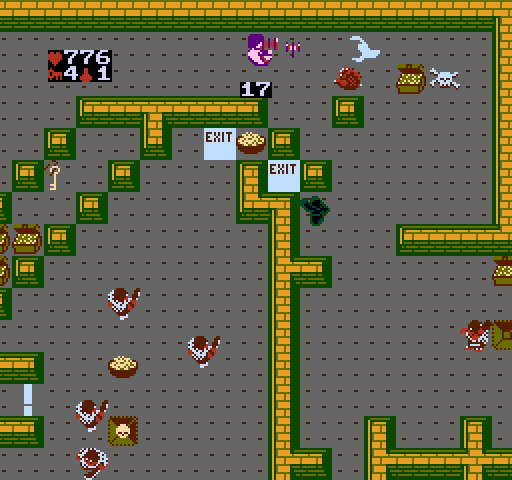 Gauntlet NES / Famicom Screenshot: Be careful, death lurks nearby!