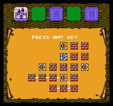 Gauntlet for NES / Famicom - The map shows your progress for each area...