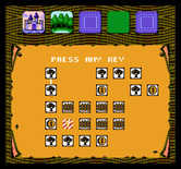 Gauntlet for NES / Famicom - The forest area map...