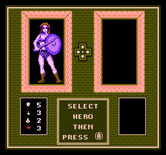 Gauntlet for NES / Famicom - Select a characcter...