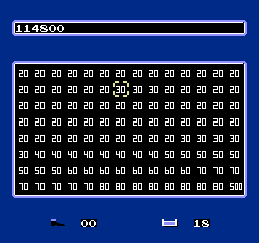 Krazy Kreatures NES / Famicom Screenshot: A perfect round! Every space was empty when time ran out...