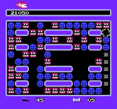 Krazy Kreatures for NES / Famicom - Your cursor can't move through the walls; on odd shaped levels this can make it more difficult!