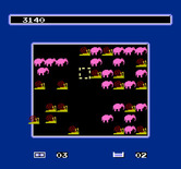 Krazy Kreatures for NES / Famicom - The board changes shape and the kreatures change too...