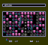 Krazy Kreatures for NES / Famicom - Points earned for forming rows of kreatures...