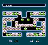Krazy Kreatures for NES / Famicom - Not much space to work with on this level...