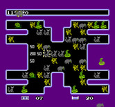 Krazy Kreatures for NES / Famicom - A barage of kreatures are thrown onto the screen!